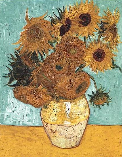 Vincent Van Gogh Vase with Twelve Sunflowers oil painting picture